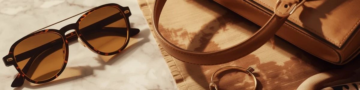 Banner showcasing a collection of fashion accessories for men and women.