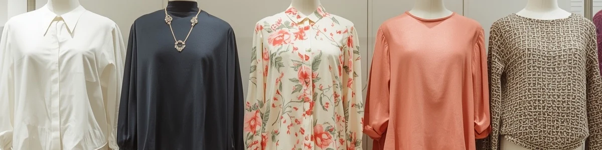 Wide banner showcasing a collection of stylish clothing for men and women.