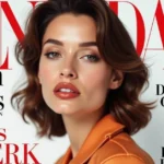 Young woman model with glamorous expression for lifestyle guides.