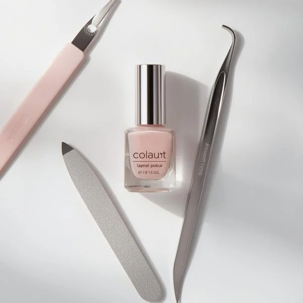 Complete nail care kit with essential tools and treatments
